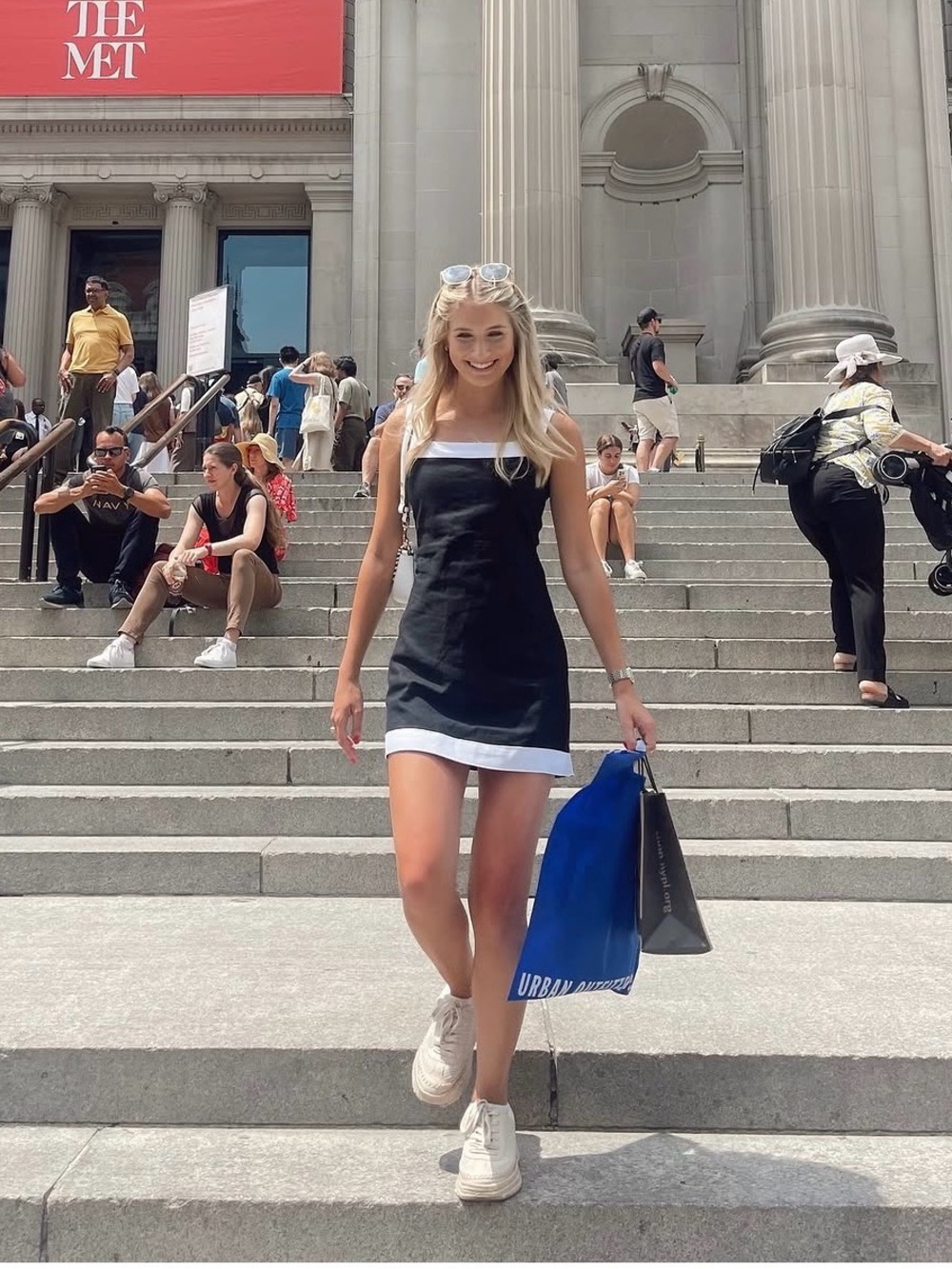 Abercrombie & Fitch Black and White Mini Dress